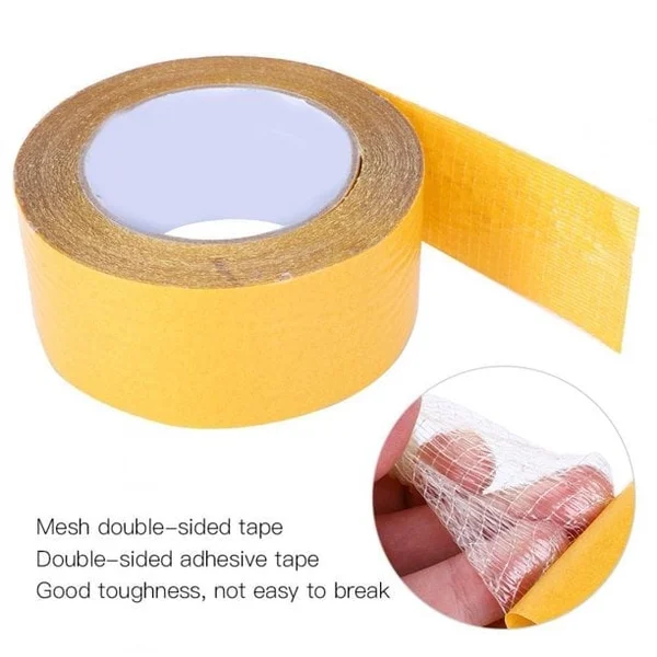 Strong Adhesive Double-sided Fiberglass Mesh Tape