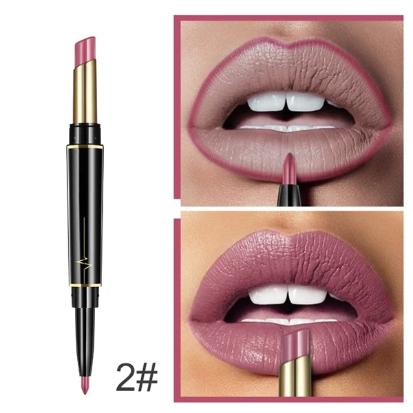 16 Color Long Lasting Lipstick + Lip Liner Combo