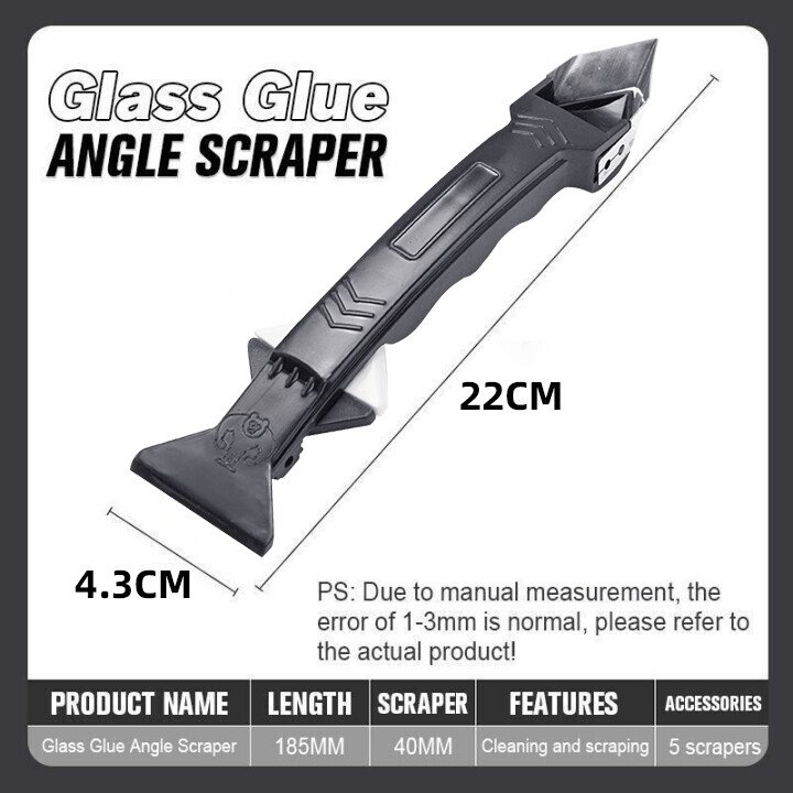 3 In 1 Glass Glue Angle Scraper