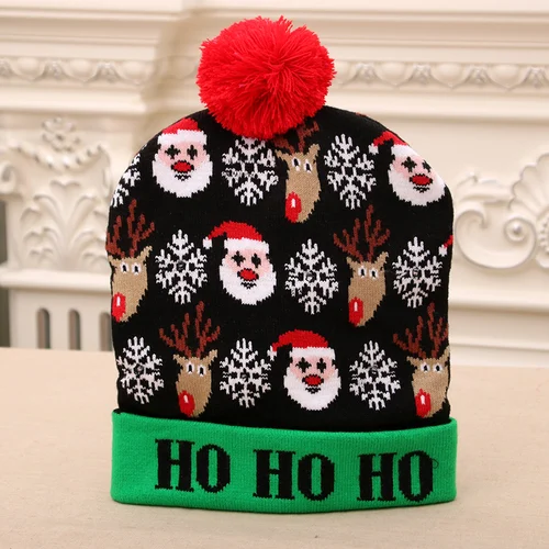 Christmas LED Light Knitted Beanies