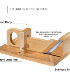 19th Century Wooden Sausage Cutter & Salami Slicer Machine