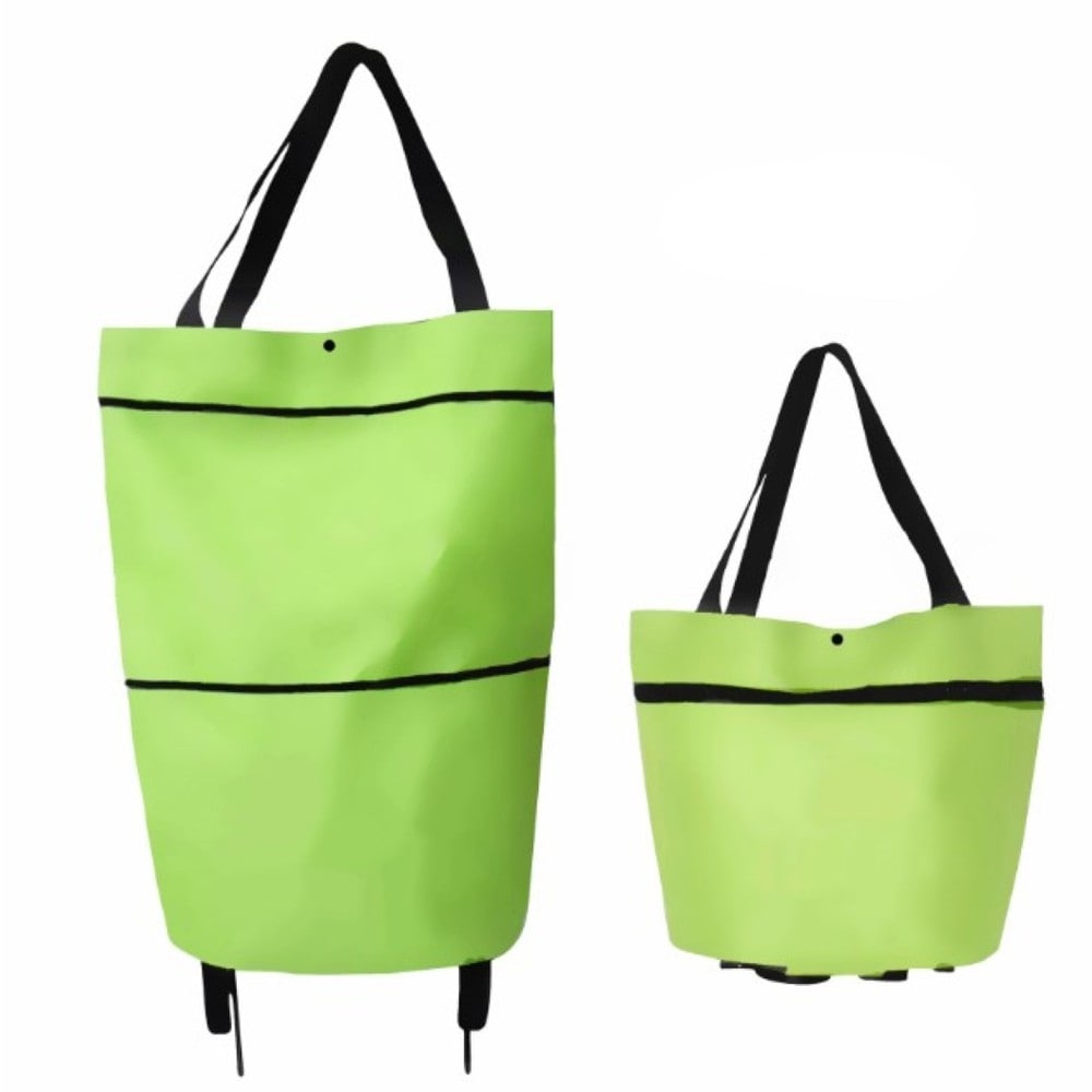 Collapsible Trolley Bags with Folding Wheels