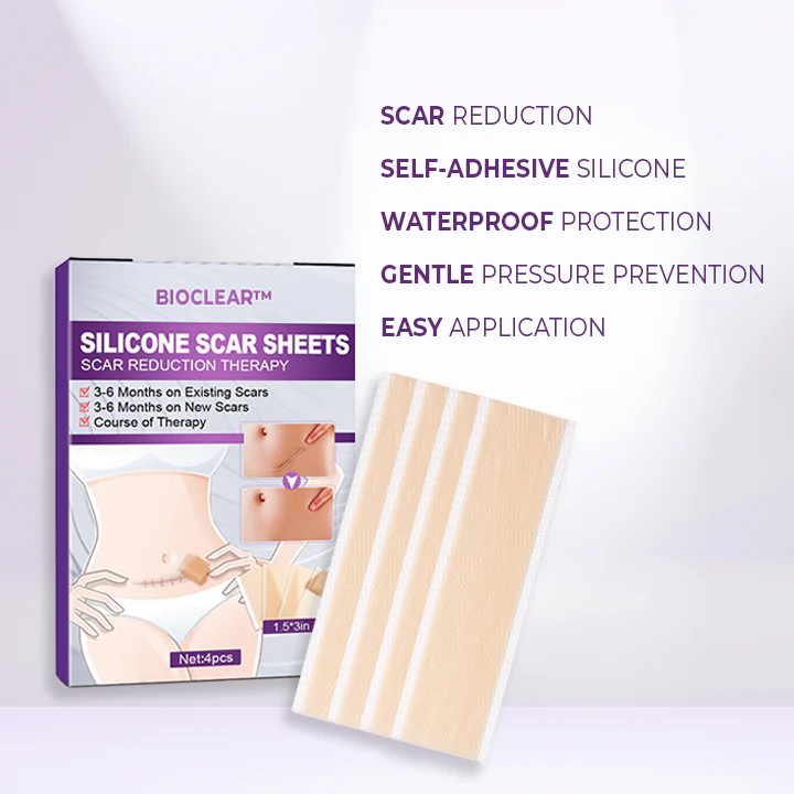 BIOCLEAR Silicone Scar Reduction Sheets