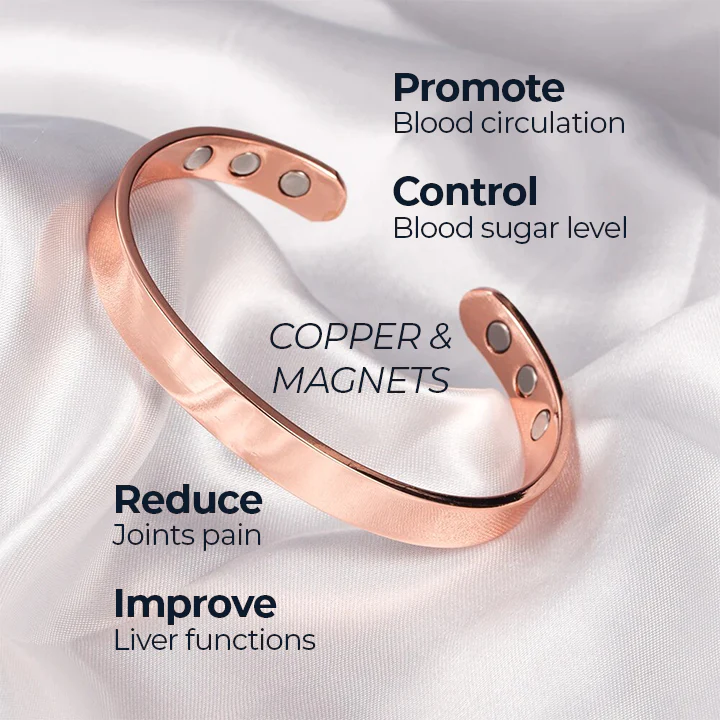 HEALTHTECH Cholesterol Blood Sugar Magnetic Therapy Bracelet