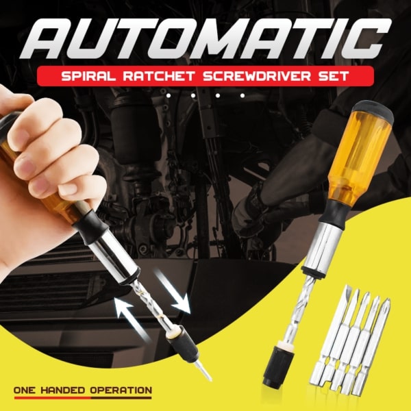 Push Pull Ratchet Screwdriver Set