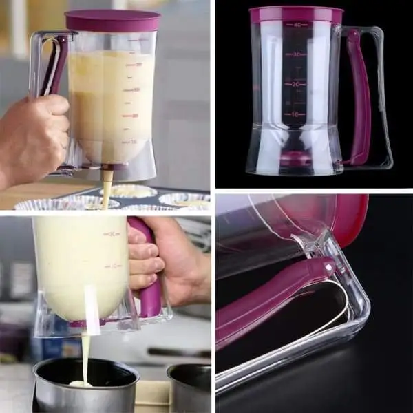 Cupcake And Pancake Batter Dispenser With Measurements