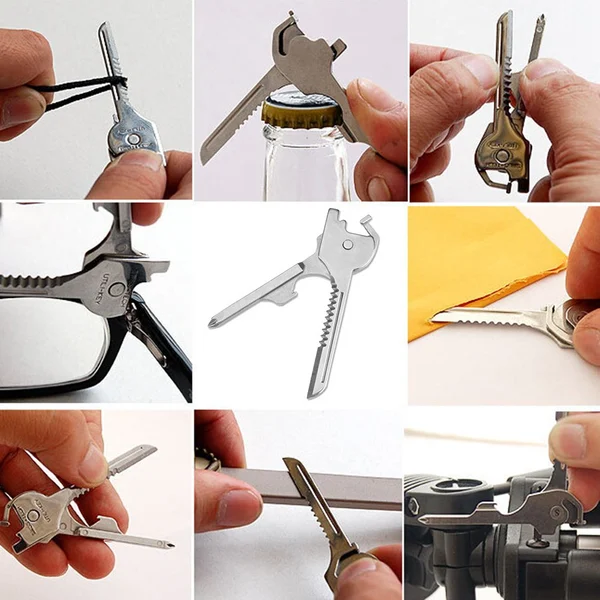 6-in-1 Multi-Functional Keychain Multi Tool