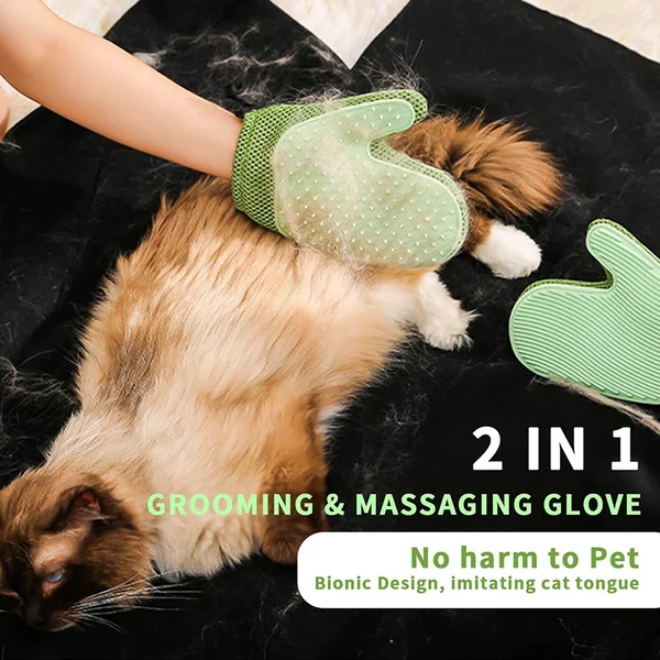 2 in 1 Cat Hair Glove & Pet Fur Remover Glove