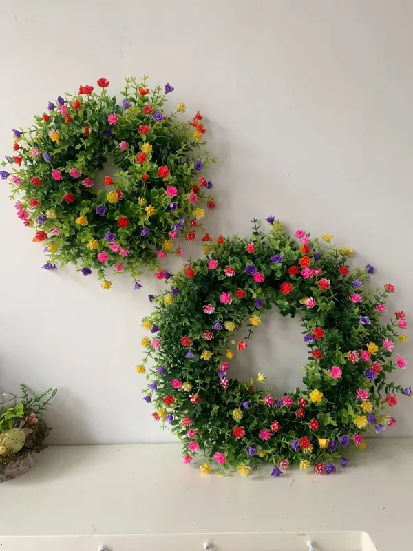 Colorful Spring Summer Wreath