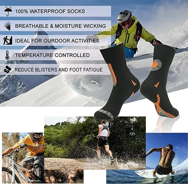 Waterproof Socks Breathable Warm Socks for HikingďźBackpacking & Outdoor Adventures