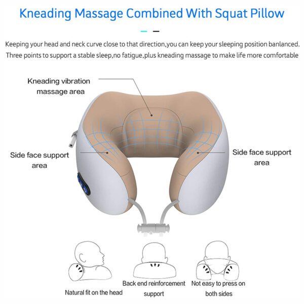 4-In-1 Electric Pillow Neck Massager