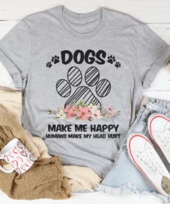 Dogs Make Me Happy Tee