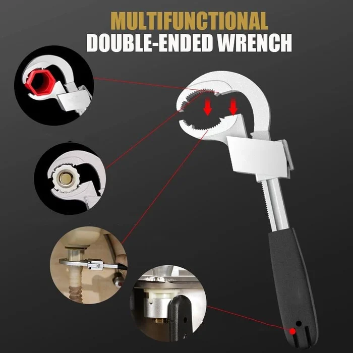 Universal Adjustable Double-Ended Wrench