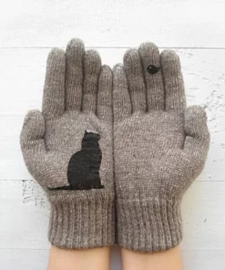 Cat Fan Cotton Gloves