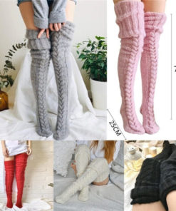 Thick Slim Warm Knitted Stockings