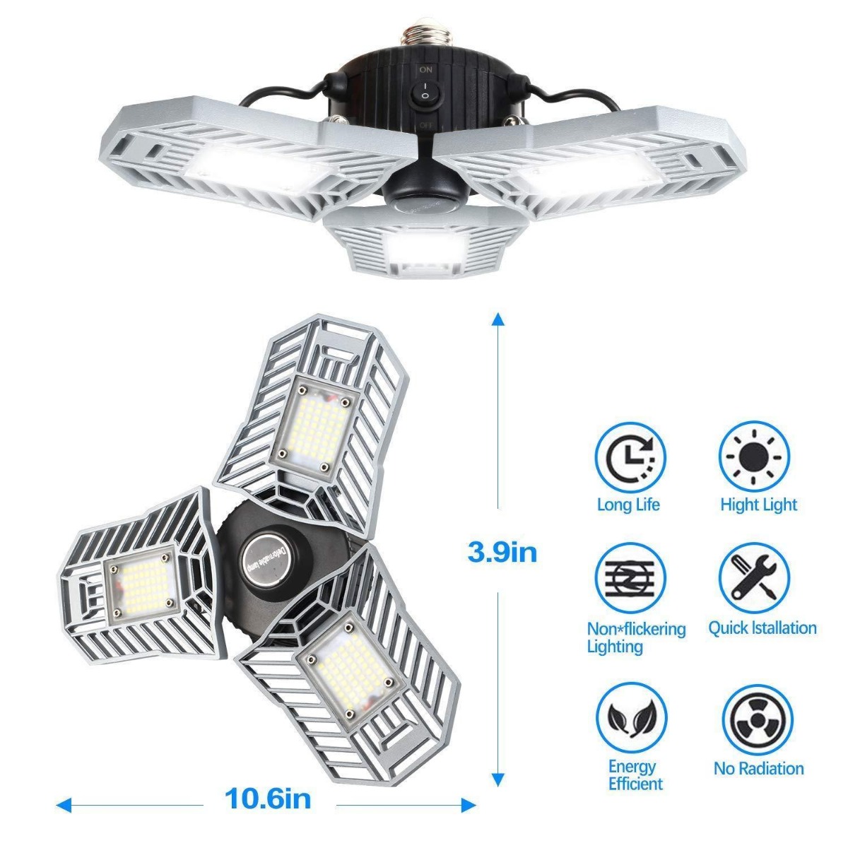 Led Garage Deformable Lamp