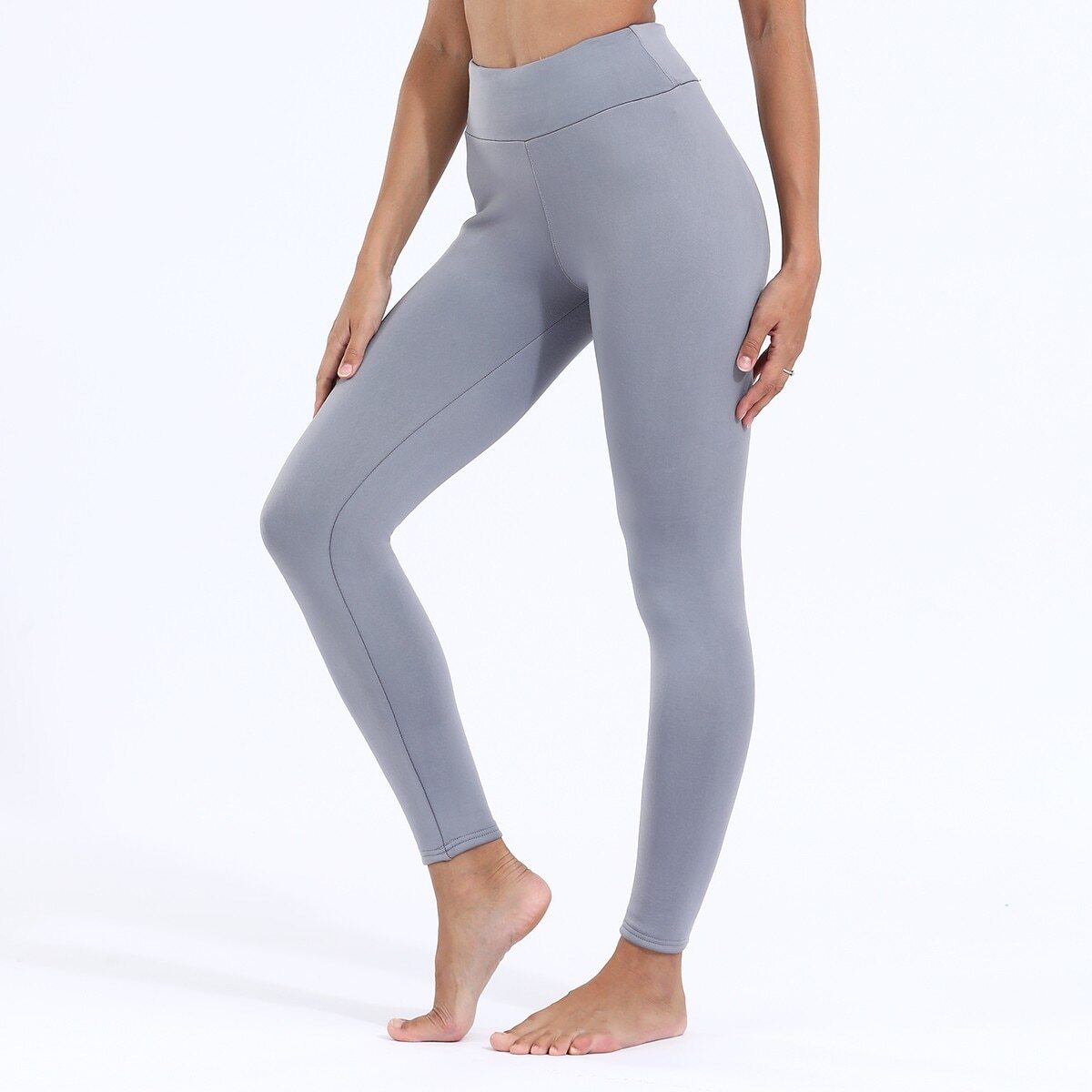 High Waist Thick Velvet Leggings