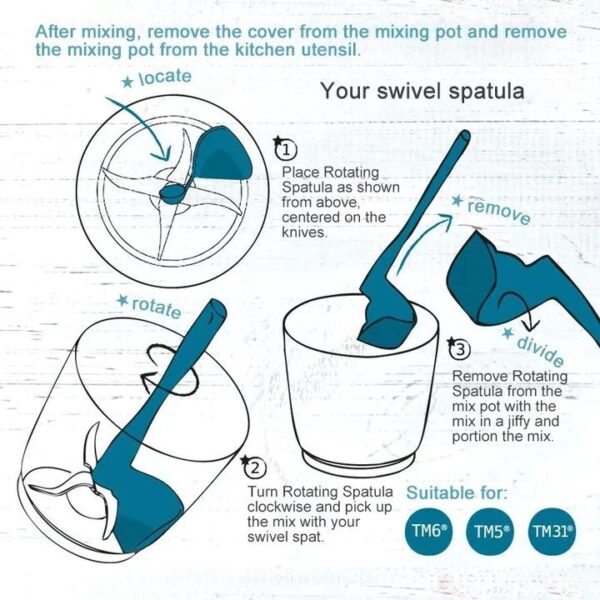 Rotating Spatula Scraper