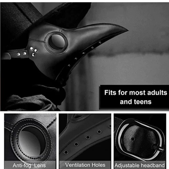 Halloween Plague Doctor Bird Mask