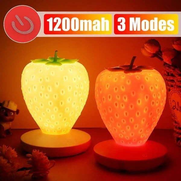 Strawberry Night Light Soft Silicone Table Lamp