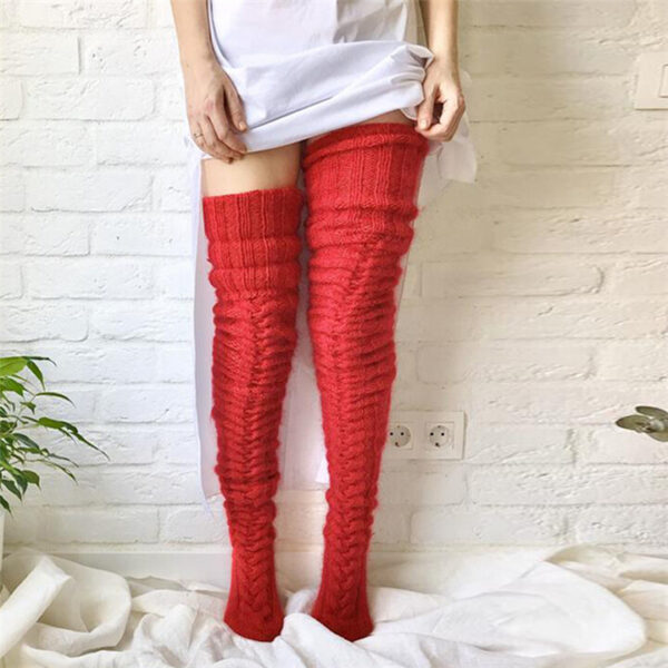 Thick Slim Warm Knitted Stockings