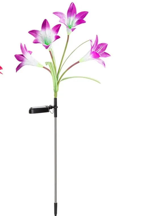 Outdoor Solar Lily Flower LED Lights