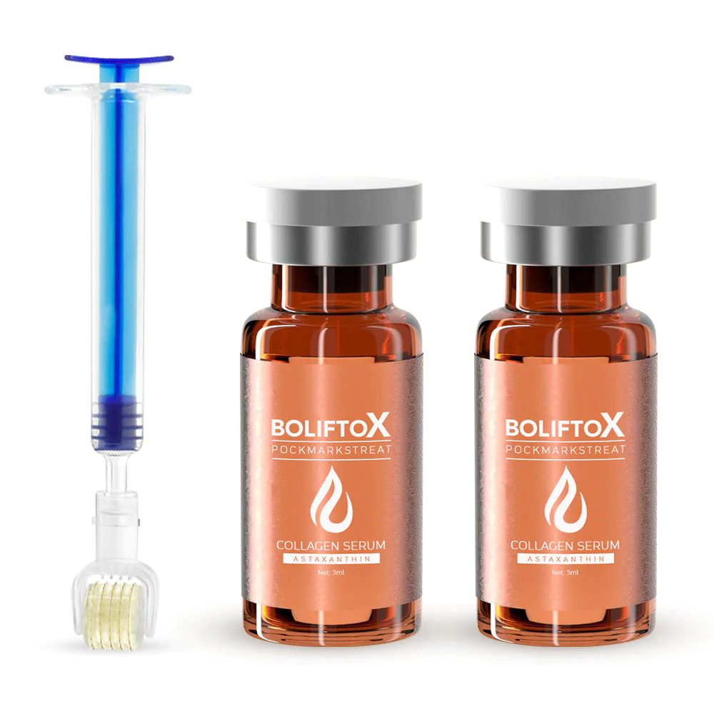 flysmus BoLiftox PockmarksTreat Collagen Astaxanthin Roller