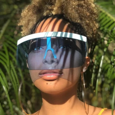 Futuristic Shield Visor Sunglasses