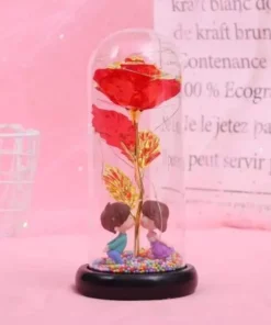 Galaxy Rose In Glass Dome