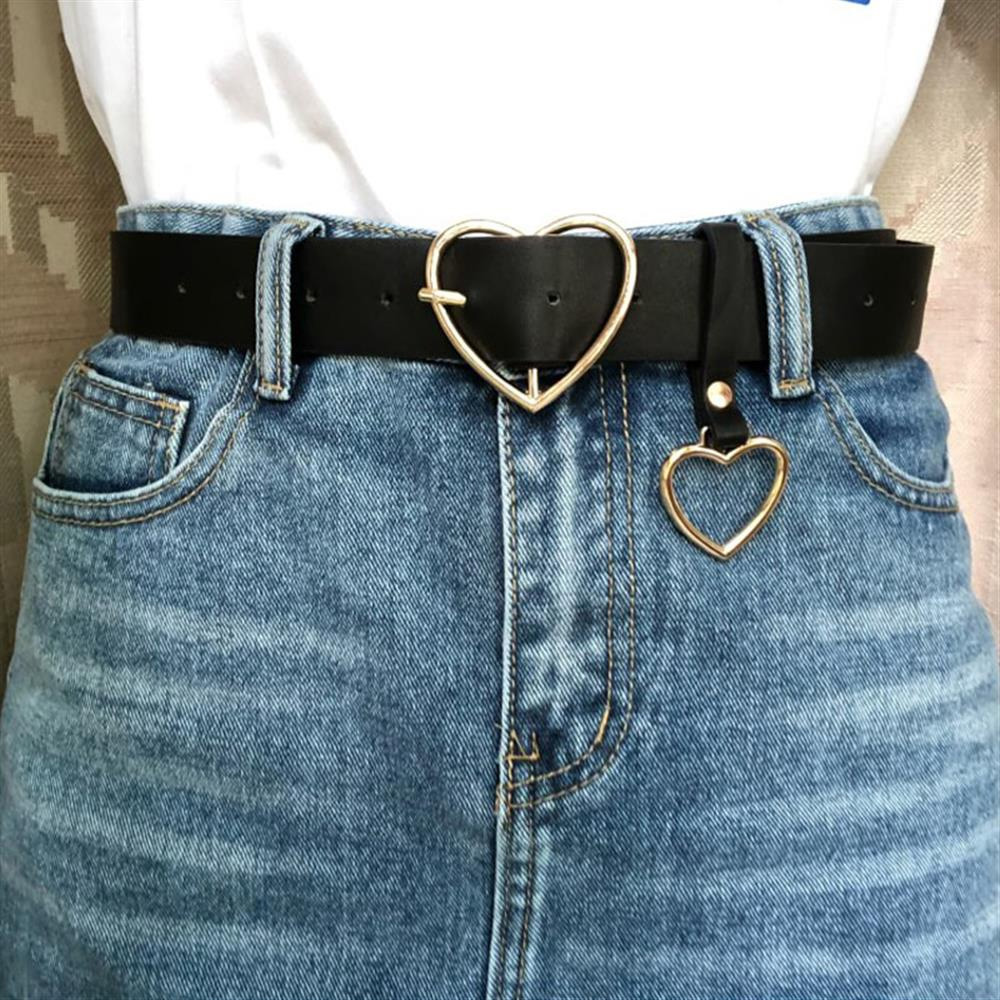 Heart Buckle Belt For Jeans, Shorts & Overcoats