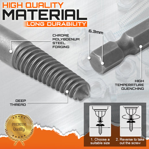 Screw Extractor Drill Bit Set