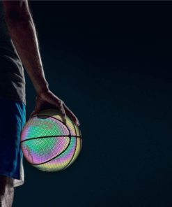 Holographic Reflective Glowing Basketball