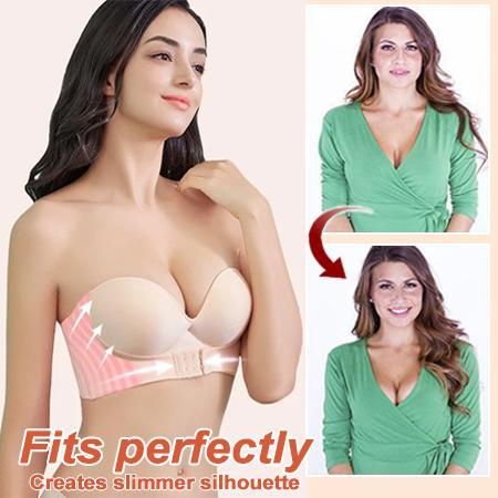 Strapless Front Buckle Lift Bra