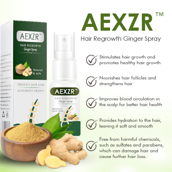 AEXZR Hair Regrowth Ginger Spray