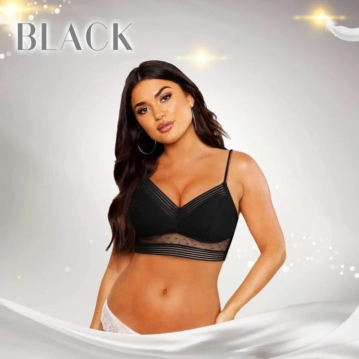 Starry Bra  Low Back Wireless Lifting Lace Bra