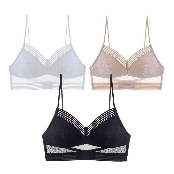 Starry Bra  Low Back Wireless Lifting Lace Bra