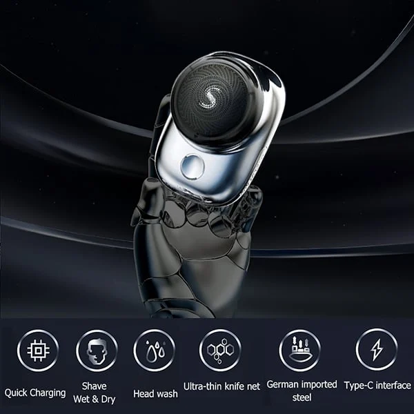 Distinguishatm Mini-Shave Portable Electric Shaver