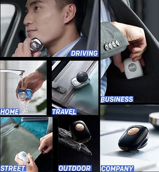 Distinguishatm Mini-Shave Portable Electric Shaver