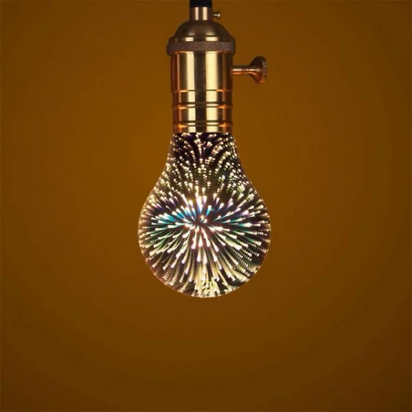 Galaxy 3D Infinity Fireworks Light Bulb