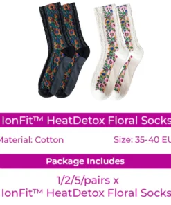 Fittex HeatDetox Floral Socks