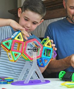 Magnetic Building Blocks For Kids (111 Pieces)