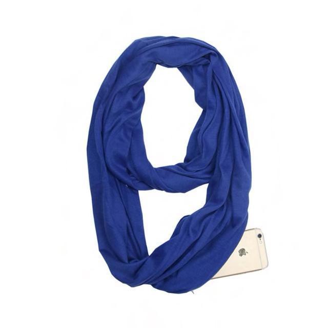 Anti Theft Scarf with Pocket