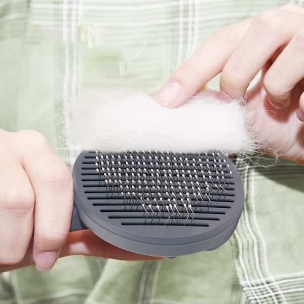 Self-Cleaning Slicker Brush