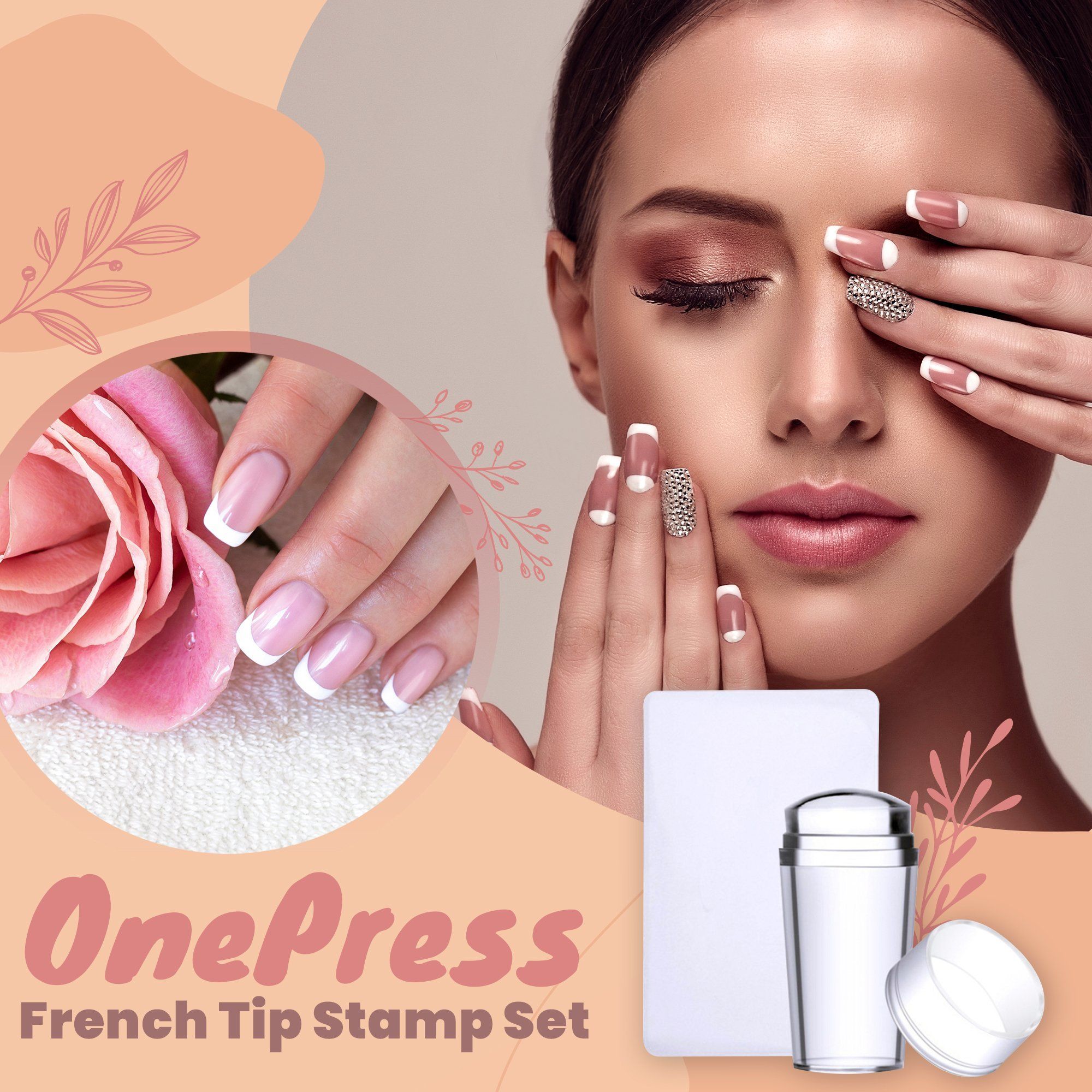 OnePress French Tip Stamp Set