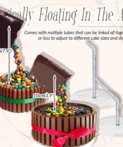 Anti-Gravity Cake Pouring Stand Support