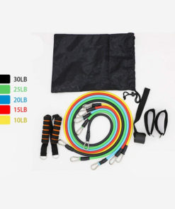 11 Piece Latex Resistance Bands With Handles