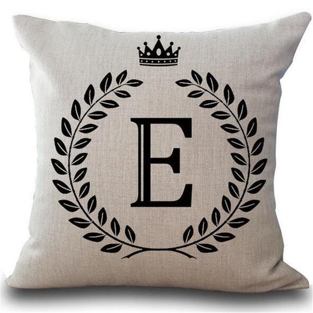 Personalized Alphabet Pillow Cover