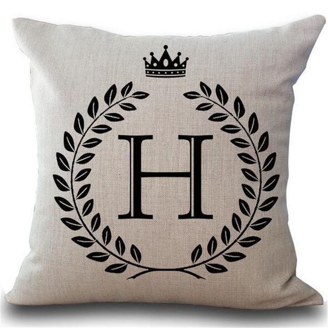 Personalized Alphabet Pillow Cover