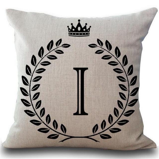 Personalized Alphabet Pillow Cover