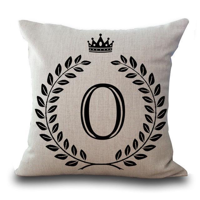 Personalized Alphabet Pillow Cover